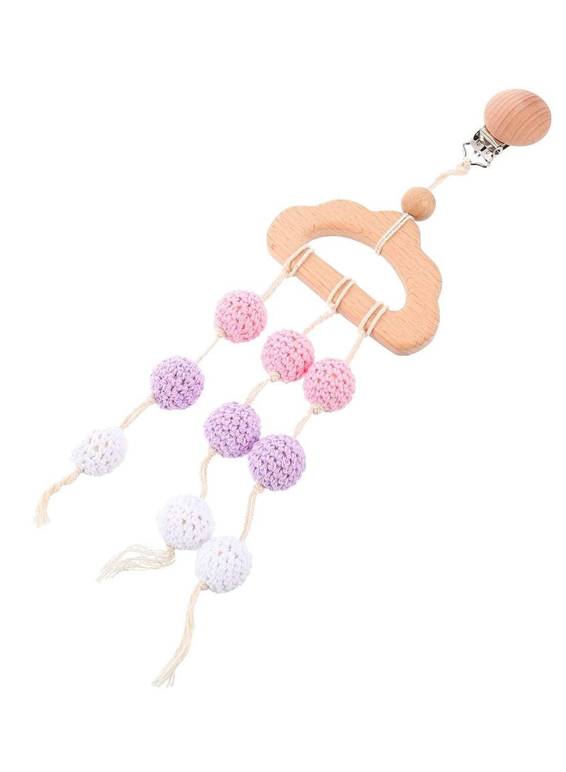Y&D Hanging Baby Wooden Toys Play Gym Wood Teether Rings Activity Nursing Game Rattle Pendant Toy Newborn Crib Sense Sensory  - Image 2