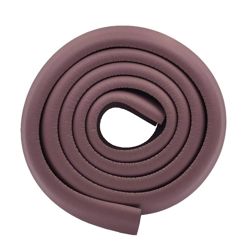 M2cbridge L Shape Extra Thick Furniture Table Edge Protectors Foam Baby Safety Bumper Guard 6.5 Ft (Brown) - Image 1