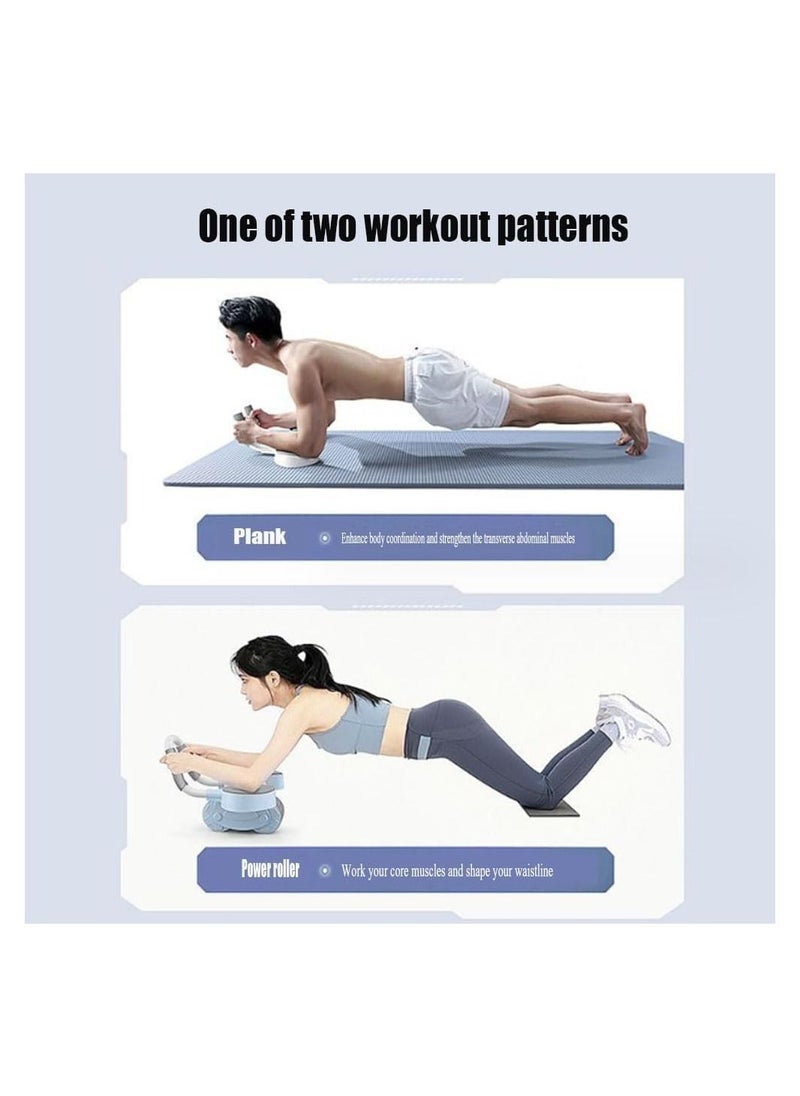 Abdominal Roller 4D Dynamic Core Trainer with Elbow Support Non-Slip Handle