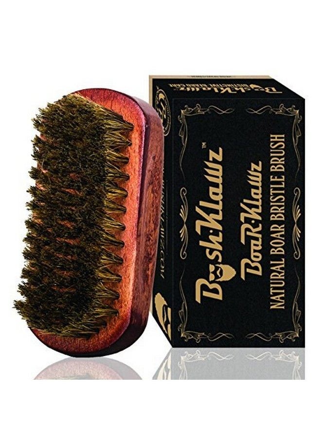 BushKlawz BoarKlawz 100% Natural Boar Bristles for Easy Grooming Facial Care Hair Comb for Beards Mustaches and wave brush Soft to Medium stiffness Not too hard not too soft 360  - Image 1