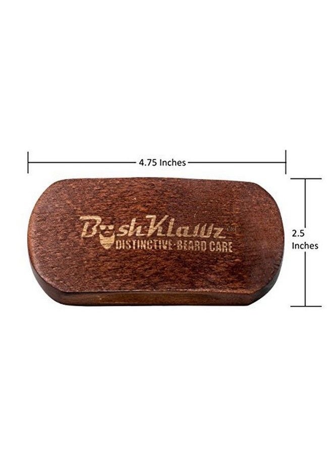 BushKlawz BoarKlawz 100% Natural Boar Bristles for Easy Grooming Facial Care Hair Comb for Beards Mustaches and wave brush Soft to Medium stiffness Not too hard not too soft 360  - Image 3