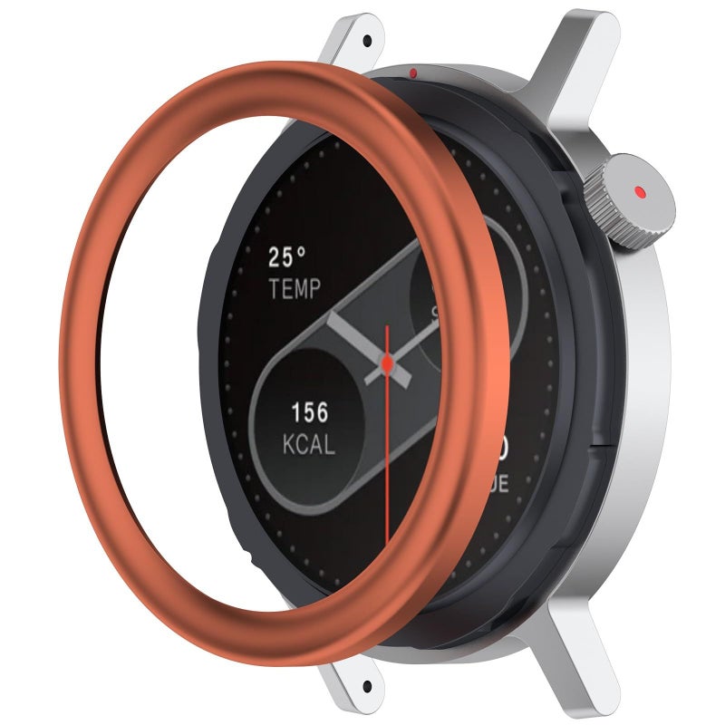 Lightweight Gray Aluminum Alloy Smartwatch Frame with Shatterproof Screen Protector Compatible with P2 Business Gym L - Image 5