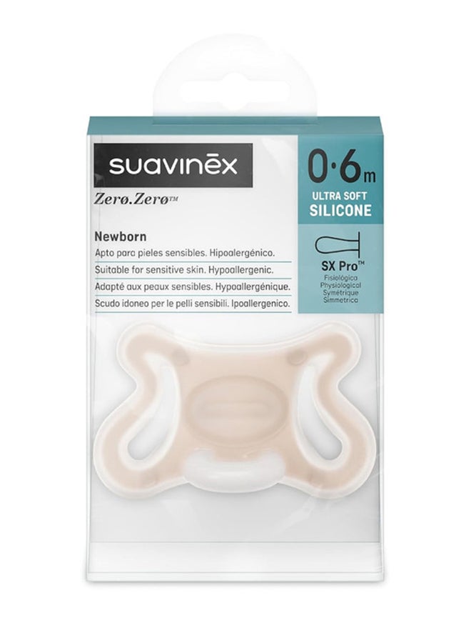 SUAVINEX لهاية الأطفال حديثي الولادة Sx Pro مع حلمة فسيولوجية، لهاية صغيرة للأطفال من 0-6 أشهر، لهاية مضادة للحساسية، سيليكون لطيف على البشرة - Image 3