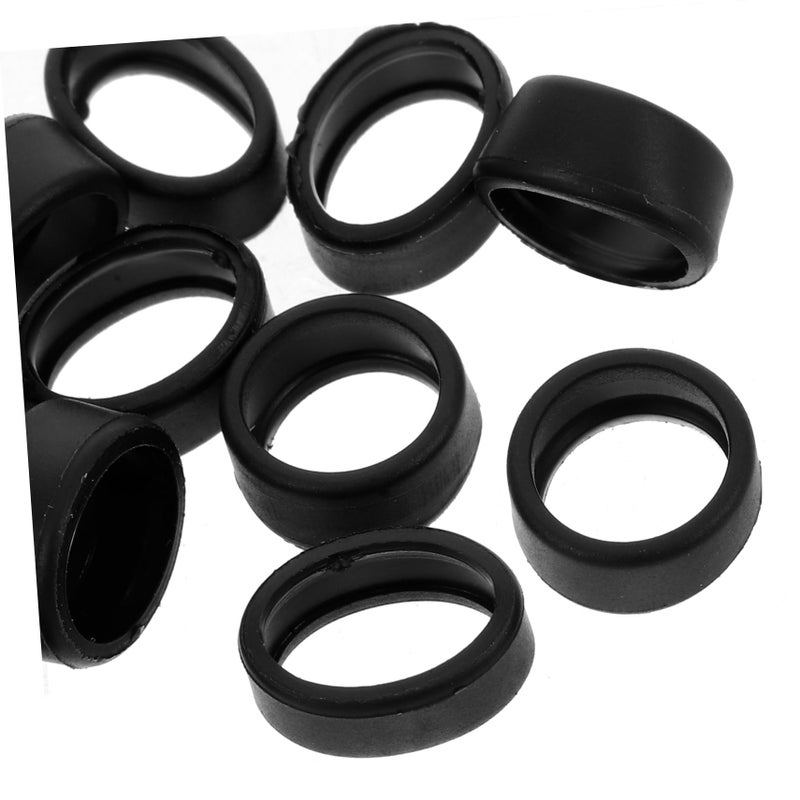 12Pcs Scale Model Car Tires Accessories for Trucks and Helicopters Black - Image 4