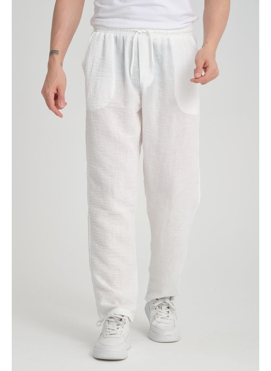 Aerobin Fabric Baggy Pattern Trousers - White - pzsku/ZA2CB4A387DF2020DD45CZ/45/_/1741192320/8f6834b3-88be-4c94-9260-d9c1f2483eeb