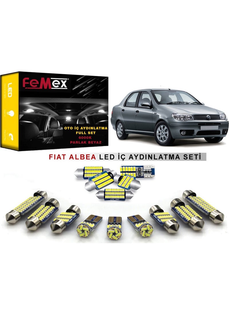 Femex Fiat Albea LED Interior Lighting Bulb Set Bright White  - Image 2