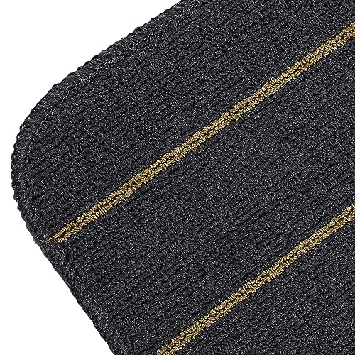 Status Contract Polypropylene Striped Anti Skid Runner for Living Area | Rug for Bedroom |Rug for Dining Table Rug for Floor with Anti Slip Backing(Dark Grey, 45X120 cm) - Image 3