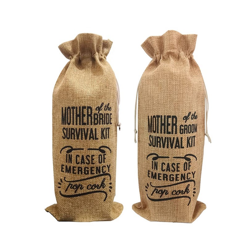 GIFTED LUGAR GIFTED LUGAR Mother of Bride and Groom Wine Bottle Bags Mother of the Bride Gifts Mother of the Groom Gifts