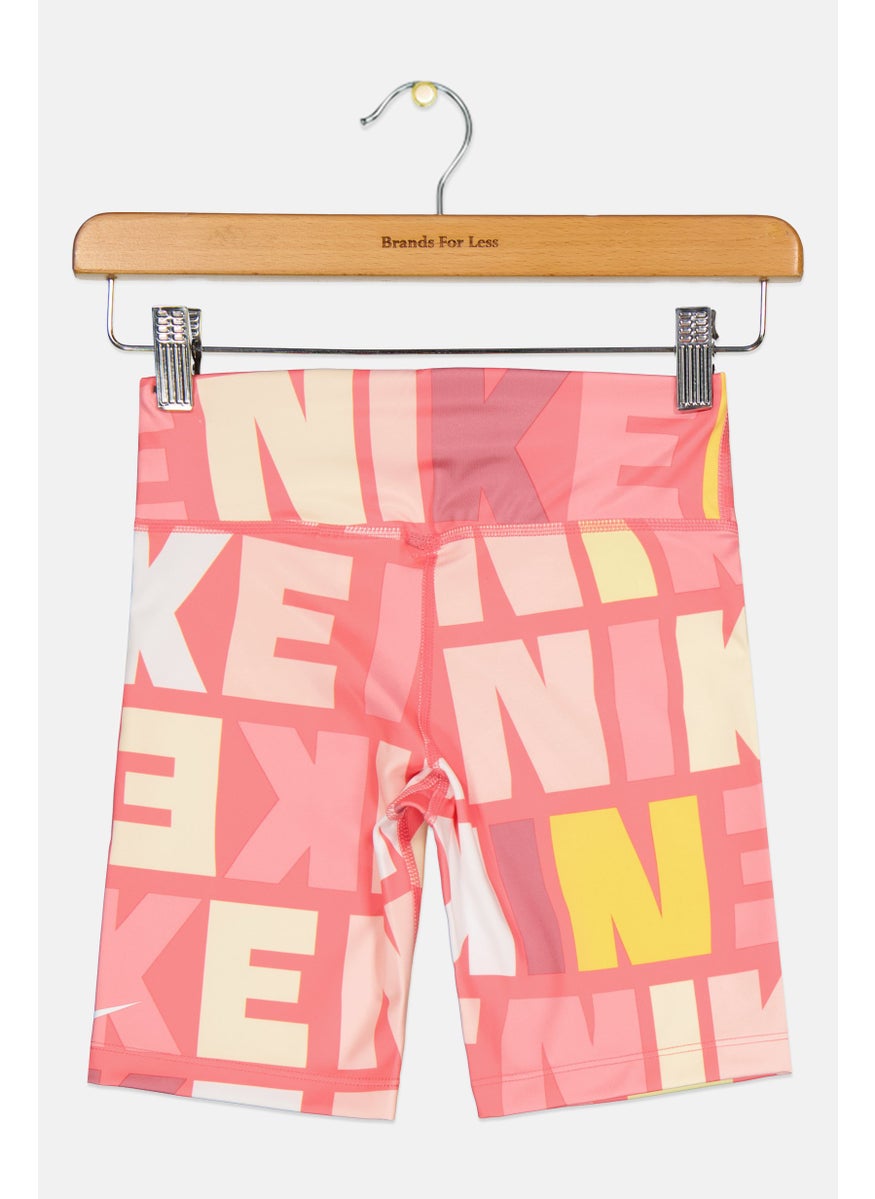 Nike Kids Girl Sportswear Fit Training Short, Multicolor  - Image 2