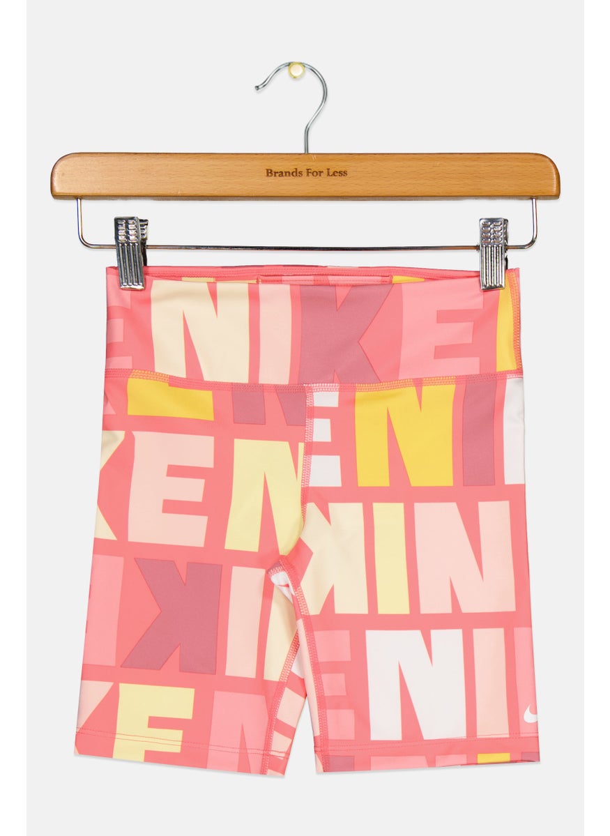 Nike Kids Girl Sportswear Fit Training Short, Multicolor  - Image 1