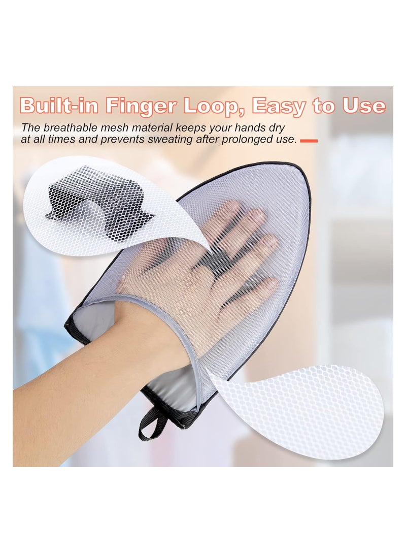 【2 Style】Round ironing board holder, 8.58 x 5.7 x 1.1 in, Pointed ironing board holder, 9.8 x 5.9 x 1.1 in; The pointed small iron board is applied to ironing collar and sleeves, while the round small - Image 4