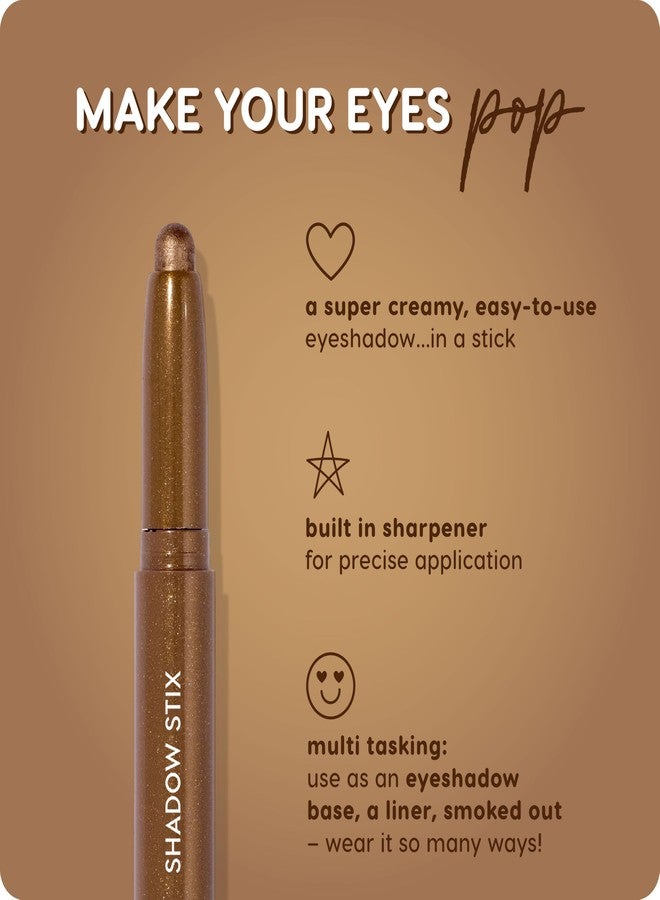كالر بوب مجموعة ظلال العيون ColourPop Shadow Stix – أعواد ظلال عيون كريمية مع مبراة مدمجة للحصول على لون يدوم طويلاً وعالي الصبغة – كوكا وعسل بي بي (0.05 أونصة لكل منهما) - Image 4