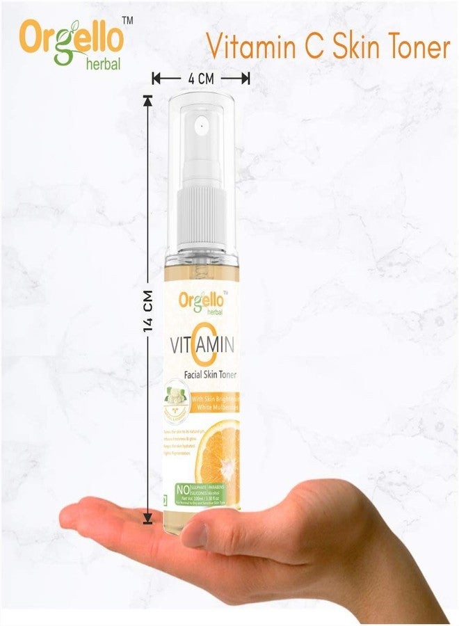 Orgello Herbal Vitamin C Toner Combo (100 ml) With Rose Face Toner (100 ml) + Strawberry Scrub (60g) - Pack Of 3 - for men women girls boys - Image 4