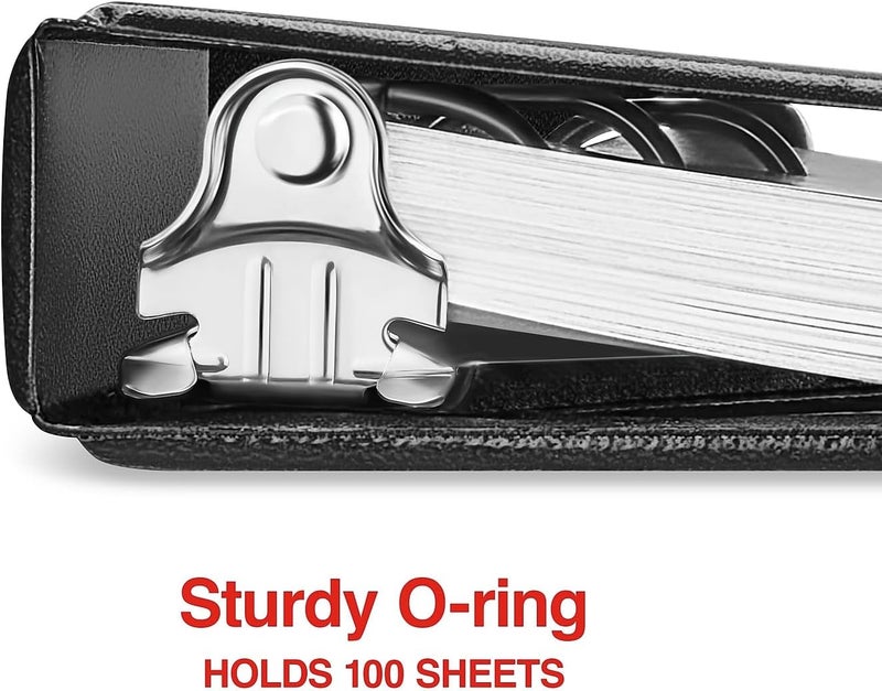 Staples 1/2-Inch Standard 5-1/2-Inch x 8-1/2-Inch Mini View Binder with Round Rings Black - Image 3