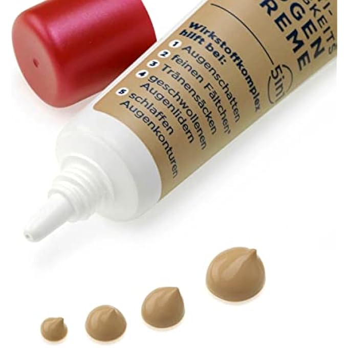 balea VITAL Anti-Fatigue Eye-Cream 5in1 - Helps Reduces Lines, Wrinkles, Puffiness & Shadows (15ml) - For Mature Skin Ages 40 to 60+ (Not tested on Animals). - Image 2