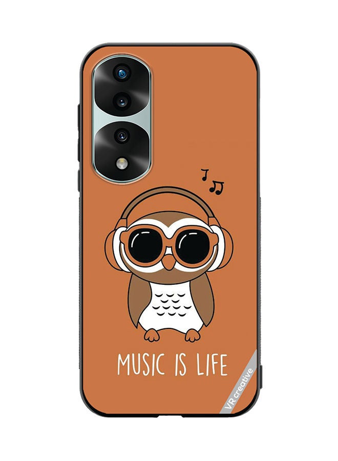 VR CREATIVE Protective Case Cover For Honor 70 Pro plus Music Is Life Design Multicolour - Image 1