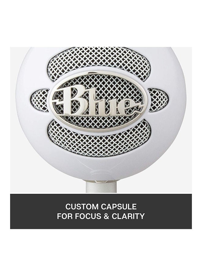 Logitech Blue Snowball iCE Plug and Play USB Microphone - White - Image 4