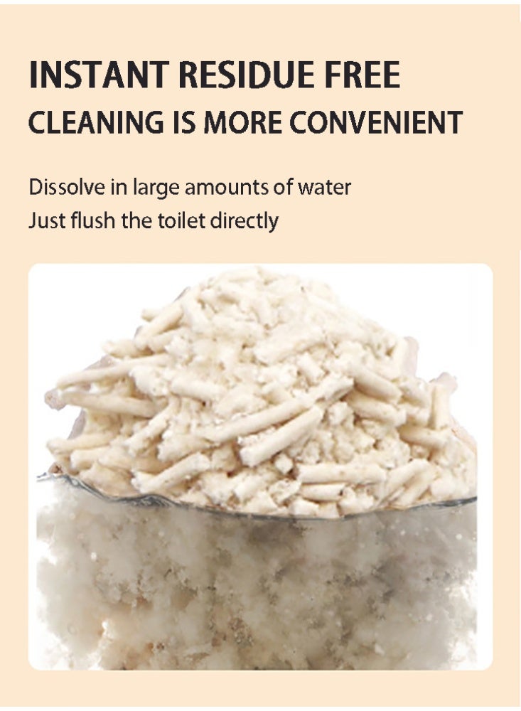 Tofu Cat Litter - Fast Clumping, Flushable, Ultra Absorbent, Low Dust, Fresh Scented, Odor Control, 6L, 2 Pack - Image 5