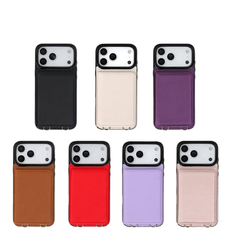 Protective Case | Brown | Card Holder | Drop Protection | TPU | Shockproof Cover for iPhone 16 / 16 Plus / 16 Pro / 16 Pro Max - Image 5