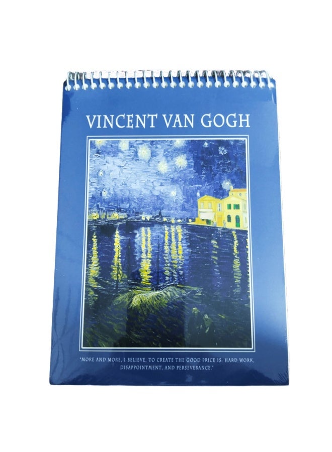 A5 Spiral Sketchbook – Van Gogh Design – 46 Sheets – 160 GSM