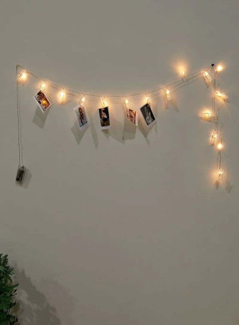 Thumbs Up Photo Clip String Lights