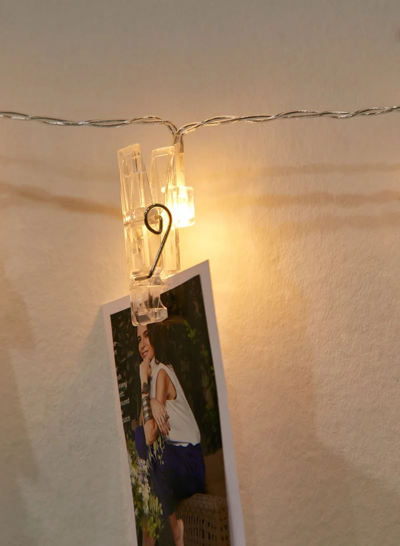 Thumbs Up Photo Clip String Lights