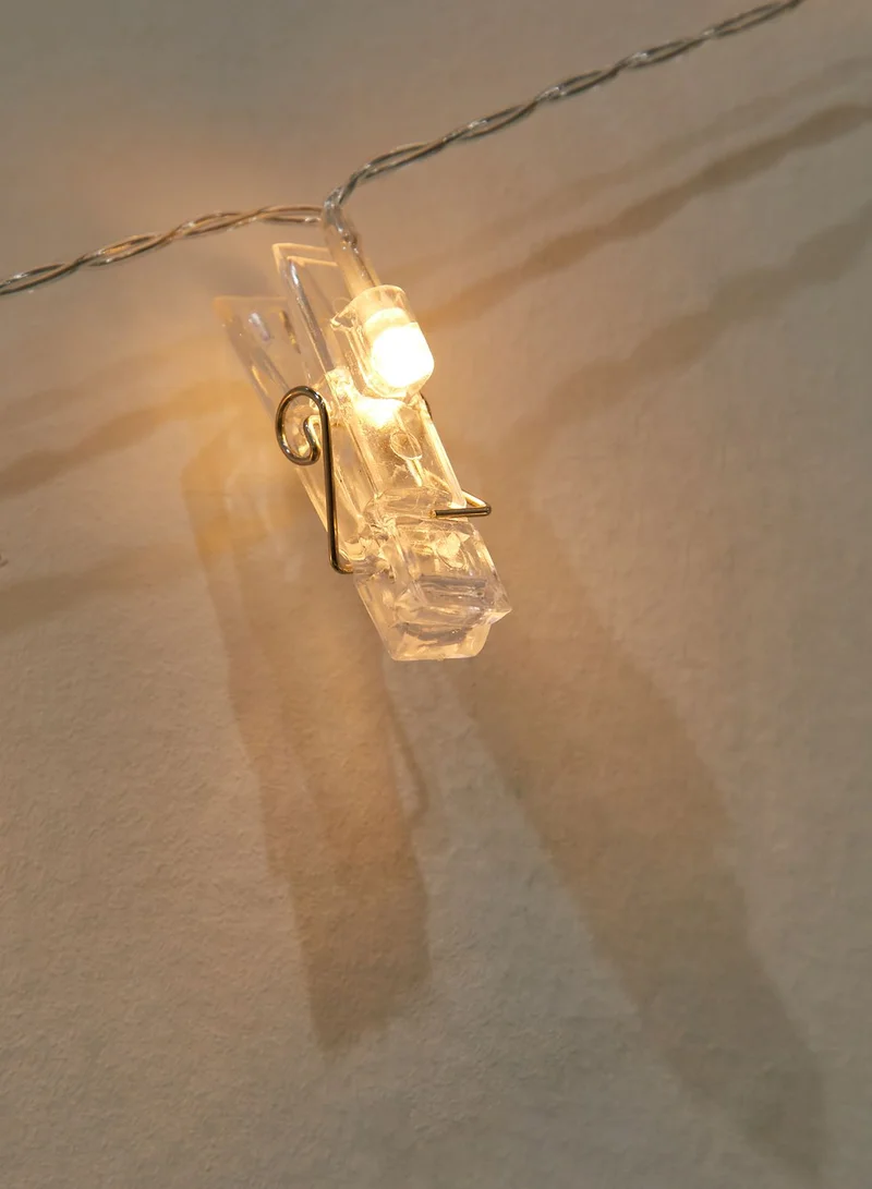 Thumbs Up Photo Clip String Lights