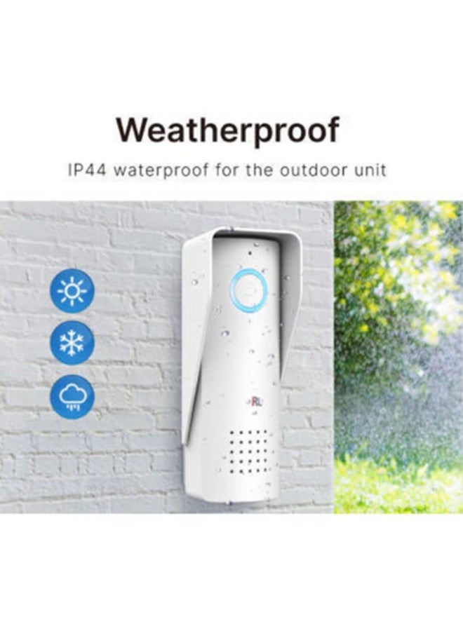 كروني نظام الاتصال الداخلي الصوتي اللاسلكي Crony Rl-0518 بتردد 433 ميجاهرتز - هاتف باب يعمل بالبطارية بمدى طويل 500 متر مع صوت رقمي، مقاوم للماء بدرجة IP44 وبطاريات ليثيوم قابلة لإعادة الشحن لسهولة التركيب - Image 3