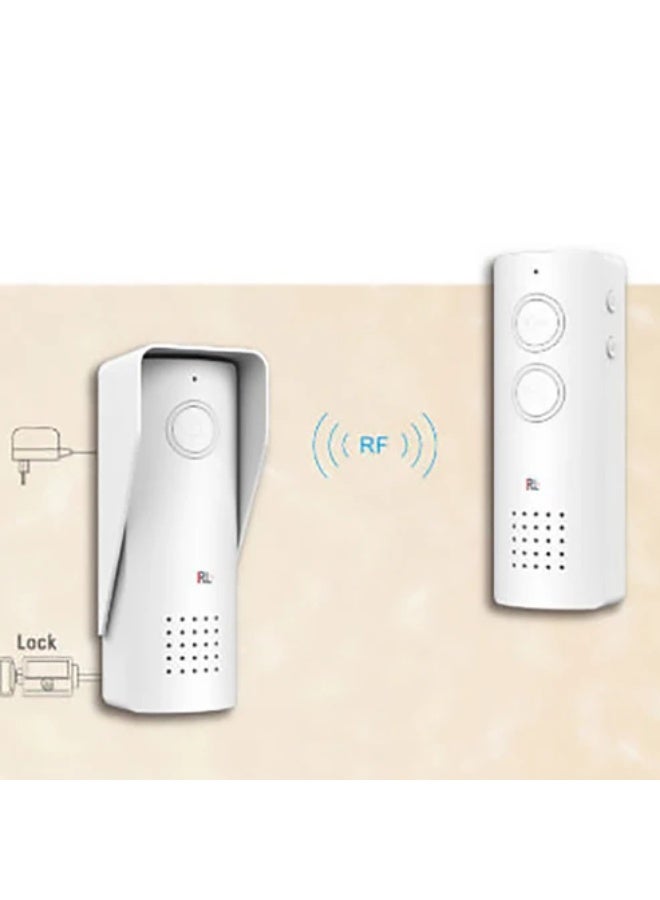 كروني نظام الاتصال الداخلي الصوتي اللاسلكي Crony Rl-0518 بتردد 433 ميجاهرتز - هاتف باب يعمل بالبطارية بمدى طويل 500 متر مع صوت رقمي، مقاوم للماء بدرجة IP44 وبطاريات ليثيوم قابلة لإعادة الشحن لسهولة التركيب - Image 2