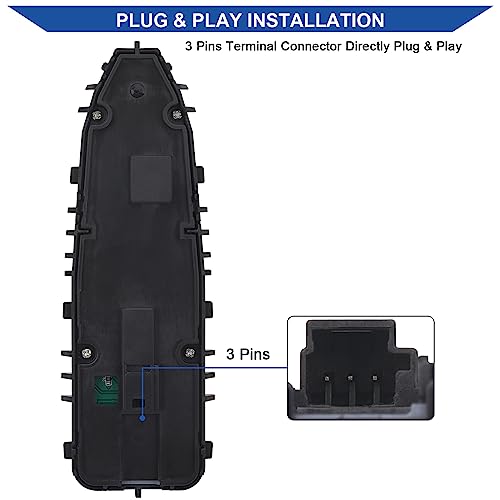 Obaee Master Power Window Switch Front Driver Side Compatible with Mercedes-Benz C300, C350e, C43 AMG, C63 AMG, C63 AMG S, GLC300, GLC43 AMG 2015-2018, Replace A2059056811, 2059056811, Black-Color - Image 4