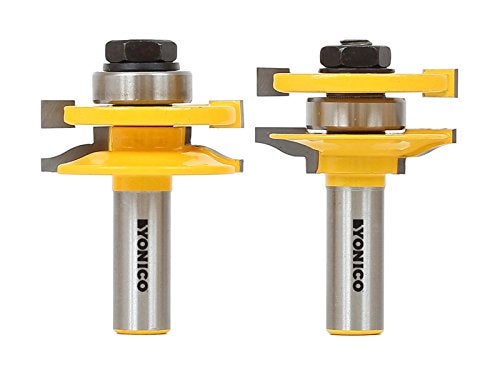 YONICO Cabinet Door Rail and Stile Router Bits Set 2 Bit Shaker 1/2-Inch Shank 12249 - Image 4