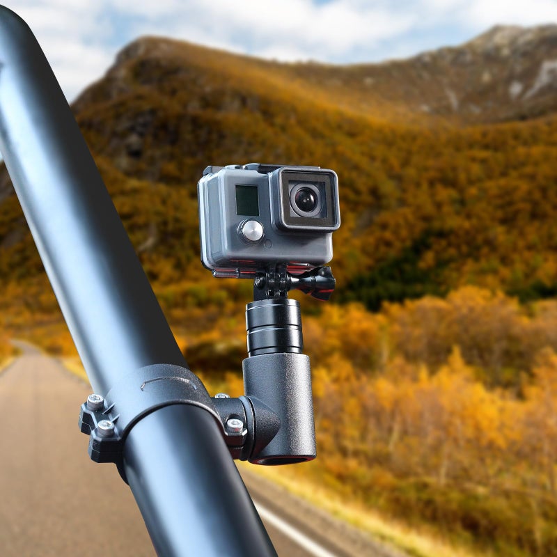 RERPRO UTV ATV Camera Mount Holder Compatible with GoPro 1752 Roll Bar Mount Camera Holder Compatible with GoPro Hero 9 8 7 6 5 4 SJ DJL Insta360 360 Adjustable Aluminum UTV Cameras Mounts Holders - Image 2