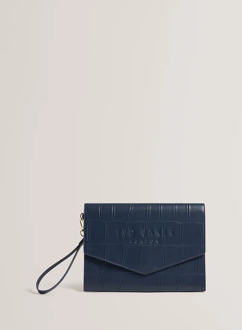 تيد بيكر Croc Effect Envelope Pouch wallets