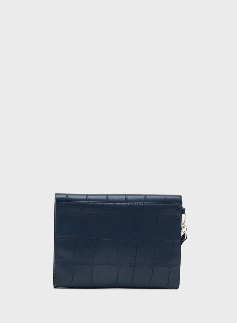 Ted Baker Croc Effect Envelope Pouch wallets  - Image 2