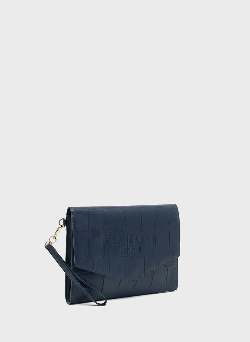 Ted Baker Croc Effect Envelope Pouch wallets  - Image 4