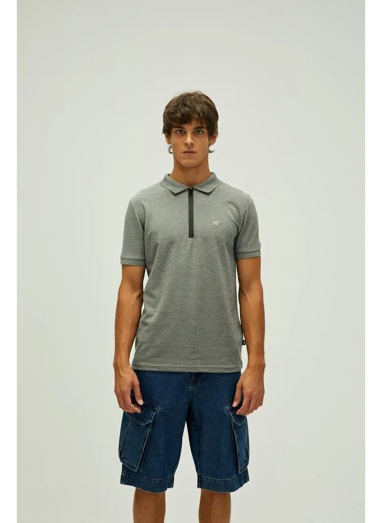 باد بير Men's Dark Gray Polo T-Shirt