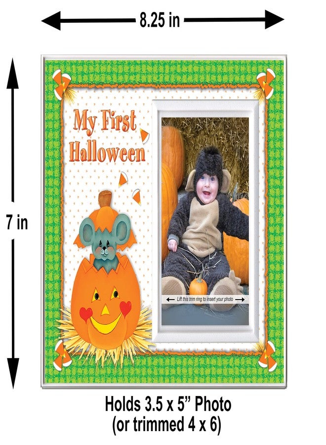Expressly Yours! Photo Expressions "My First Halloween" Pumpkin Picture Frame by Expressly Yours!, Baby's First Halloween Frame Keepsake, Giftable Memory designed for Tabletop Seasonal Fall Décor - Image 4