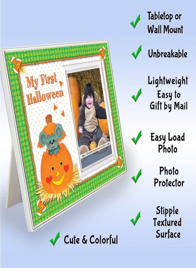 Expressly Yours! Photo Expressions "My First Halloween" Pumpkin Picture Frame by Expressly Yours!, Baby's First Halloween Frame Keepsake, Giftable Memory designed for Tabletop Seasonal Fall Décor - Image 2