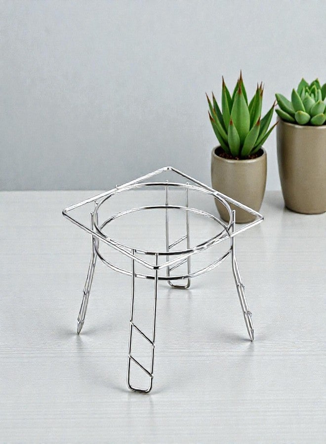 STANDIFY® Pod & Matka Stand Stainless Steel Heavy Duty Water Pot & Matka Holder Table Organizer Space-Saving Multi-Purpose Rack. - Image 2