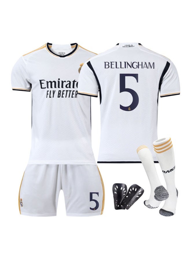Real Madrid football jerseys and shorts sets, breathable and quick-drying sports uniforms, football team jerseys, men's and women's youth teams, multiple sizes and colors, for training, matches and street wear - Image 1