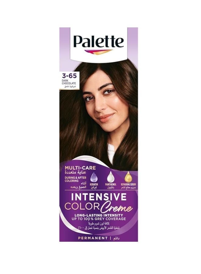 Palette Intensive Color Cream 3-65, Dark Chocolate 50+50+10ml - Image 1