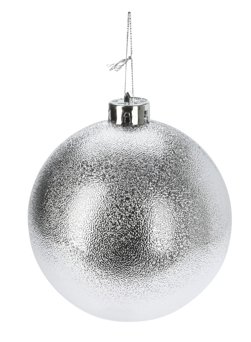 Homesmiths Christmas  Decoration Ball 120Mm Zilver Assorted 1 Piece - Image 4