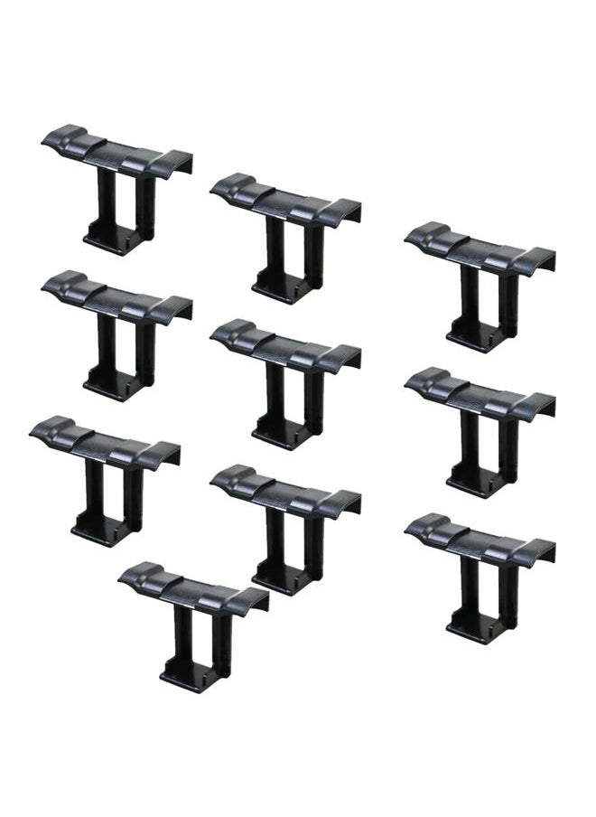 HOUSON 10Pcs Solar Panel Drainage Clips Roof Solar Panel Frame Cleaning Clips Photovoltaic Panel Water Guide & Mud Clamp Auto Remove Stagnant Water (40mm)  - Image 1