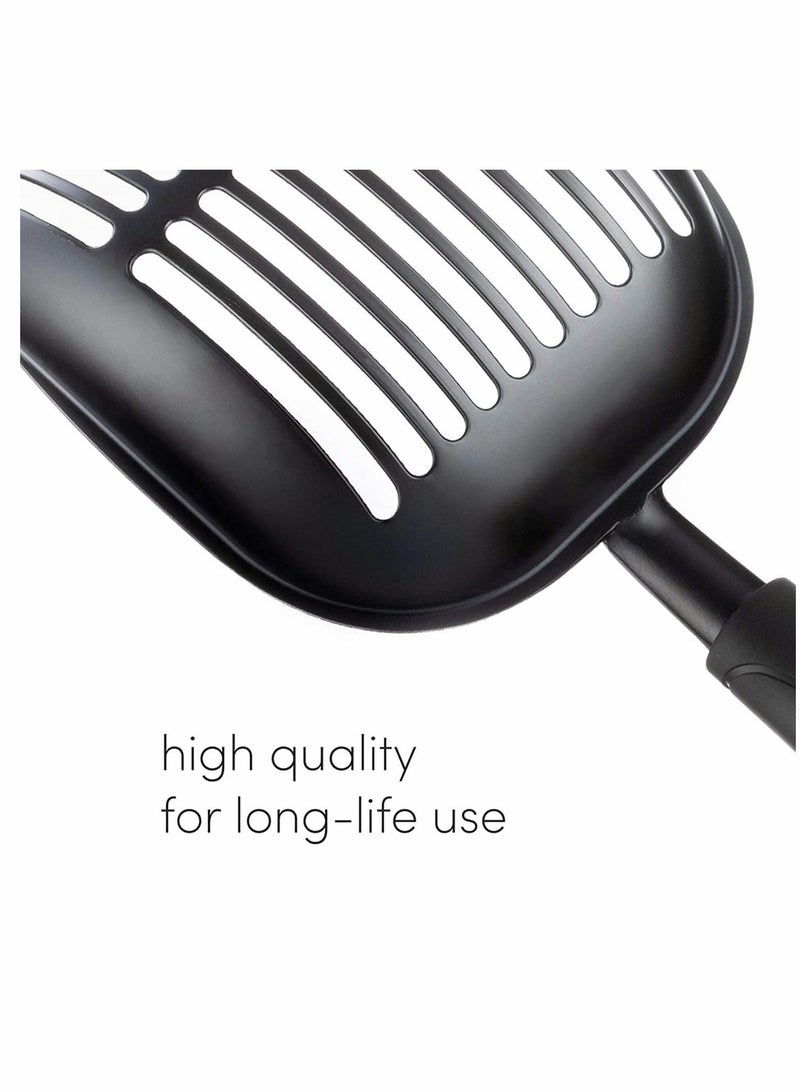 KASTWAVE Cat Litter Scoop, Made From Durable Solid Aluminum With Elegant Holder For Easy Storage, Rust Resistant, Deep Shovel, Ergonomic Comfy Handle, Designed By Cat Owners - Image 3