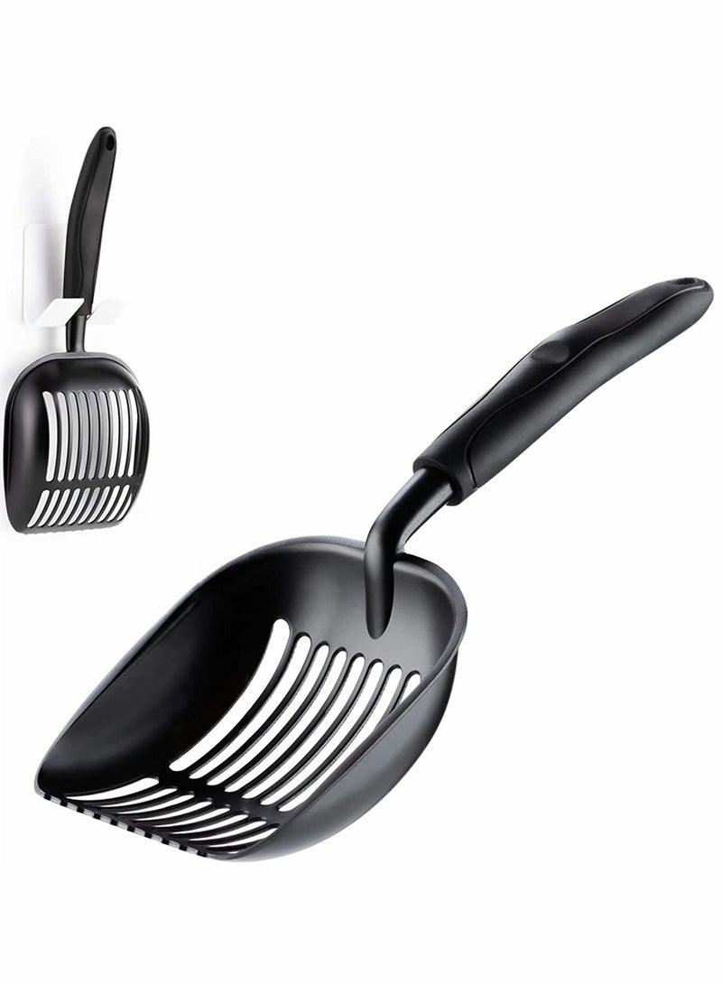 KASTWAVE Cat Litter Scoop, Made From Durable Solid Aluminum With Elegant Holder For Easy Storage, Rust Resistant, Deep Shovel, Ergonomic Comfy Handle, Designed By Cat Owners - Image 1