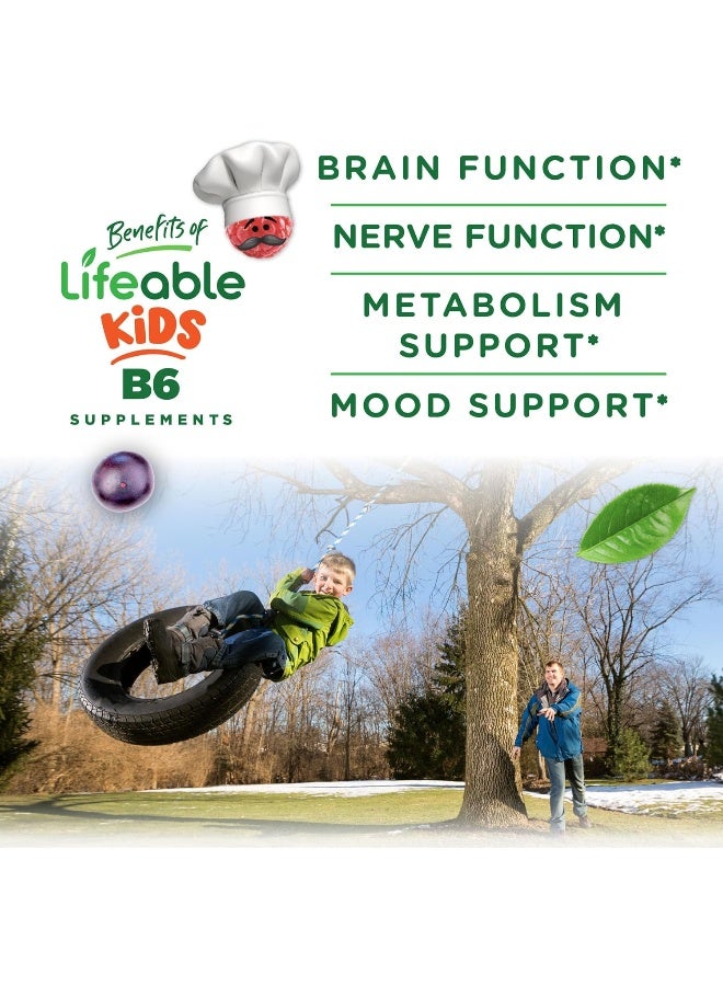 Lifeable Vitamin B6 Gummies for Kids - 60 Count - Image 3