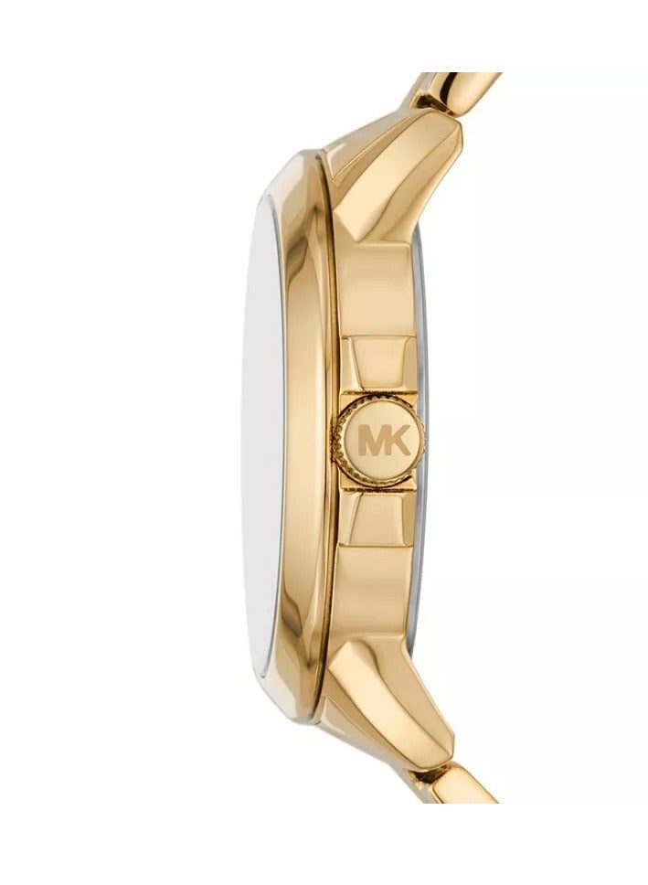 ام كي أحزمة 7317 ساعة براين ستراب ذهبية اللون - Image 2