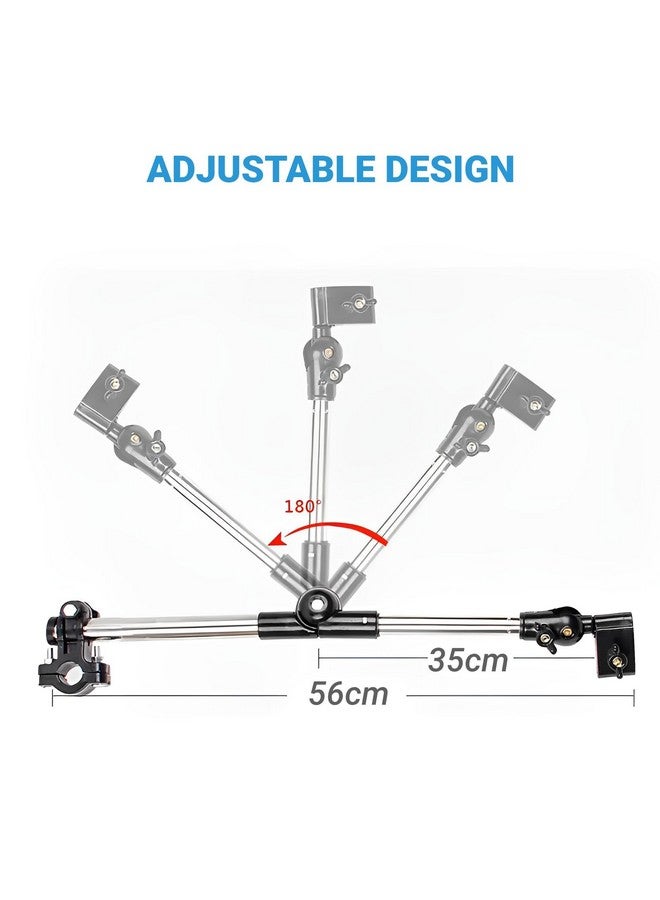 Horoper Umbrella Stand Umbrella Clamp, Umbrella Holder for Stroller Wheelchair, 360° Umbrella Clip for Chair Stretch Mount Stand Holder for Baby Stroller Pram Chair (Black) - Image 3