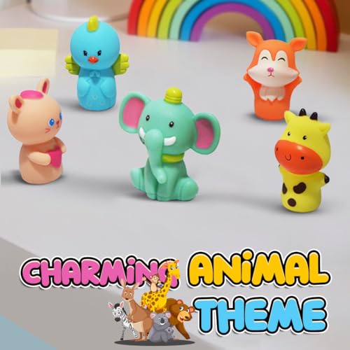 Wembley 5 Pcs Wild Animal Finger Puppet Toy For Kids| Mini Soft Figures Toy For Boys & Girls| Ideal As Party Favors, Shows, Playtime, Schools, Return Gifts| Role Play Toys (Animals), Multicolor - Image 4