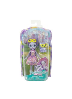 ENCHANTIMALS Enchantimals Small Doll  Accessories City Tails Hadley Husky Doll  Sledder Dog Figure Removable Skirt  - Image 3